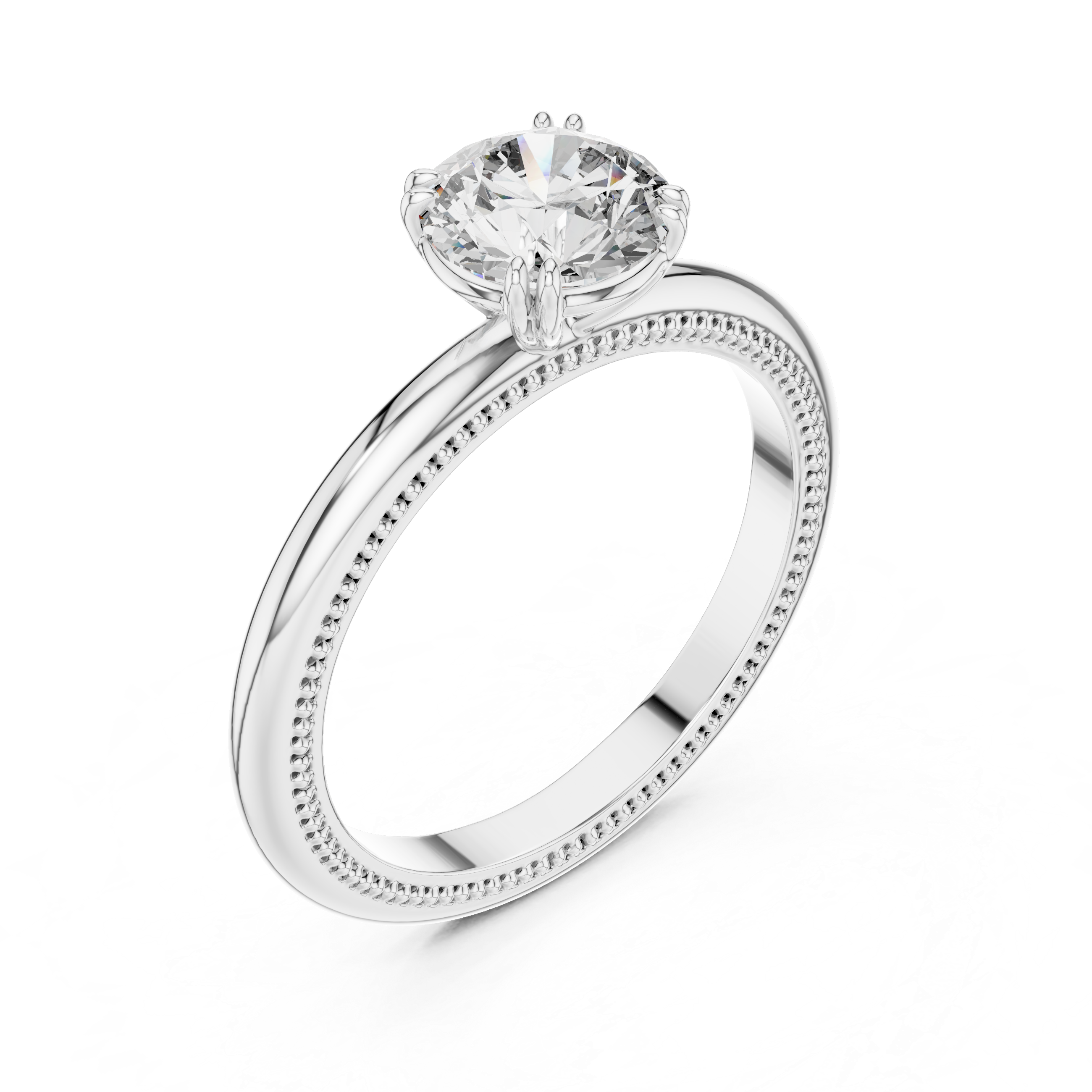 Luxury Round Solitaire Ring for Women