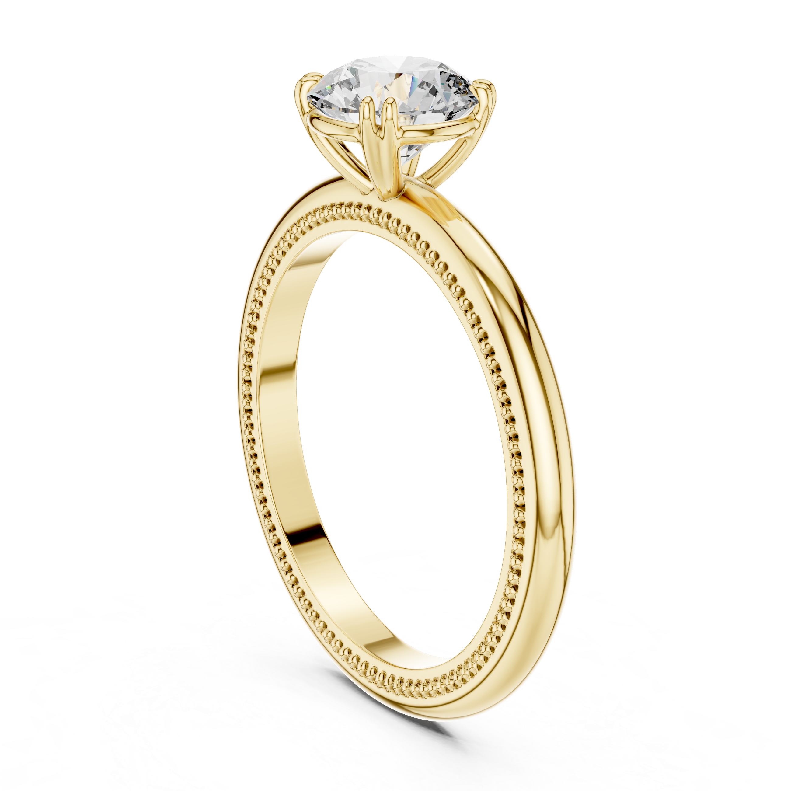 Luxury Round Solitaire Ring for Women