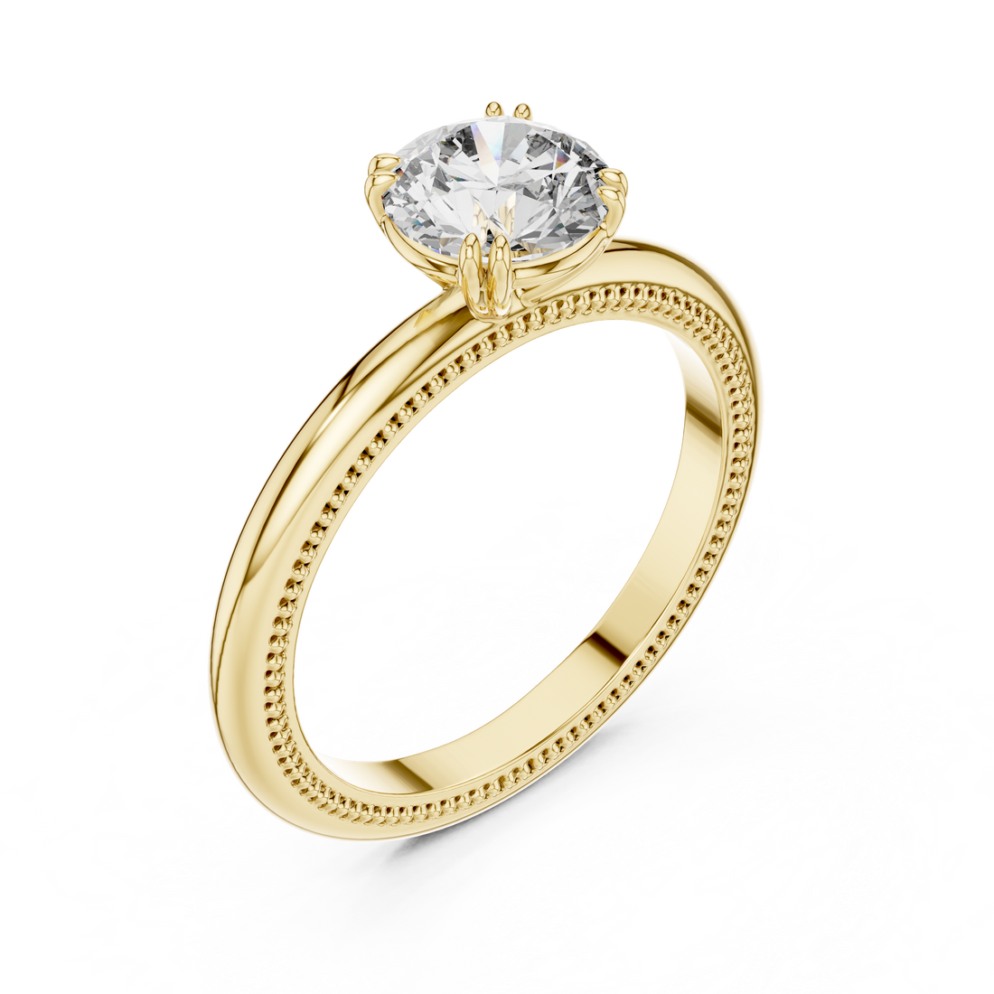 Luxury Round Solitaire Ring for Women
