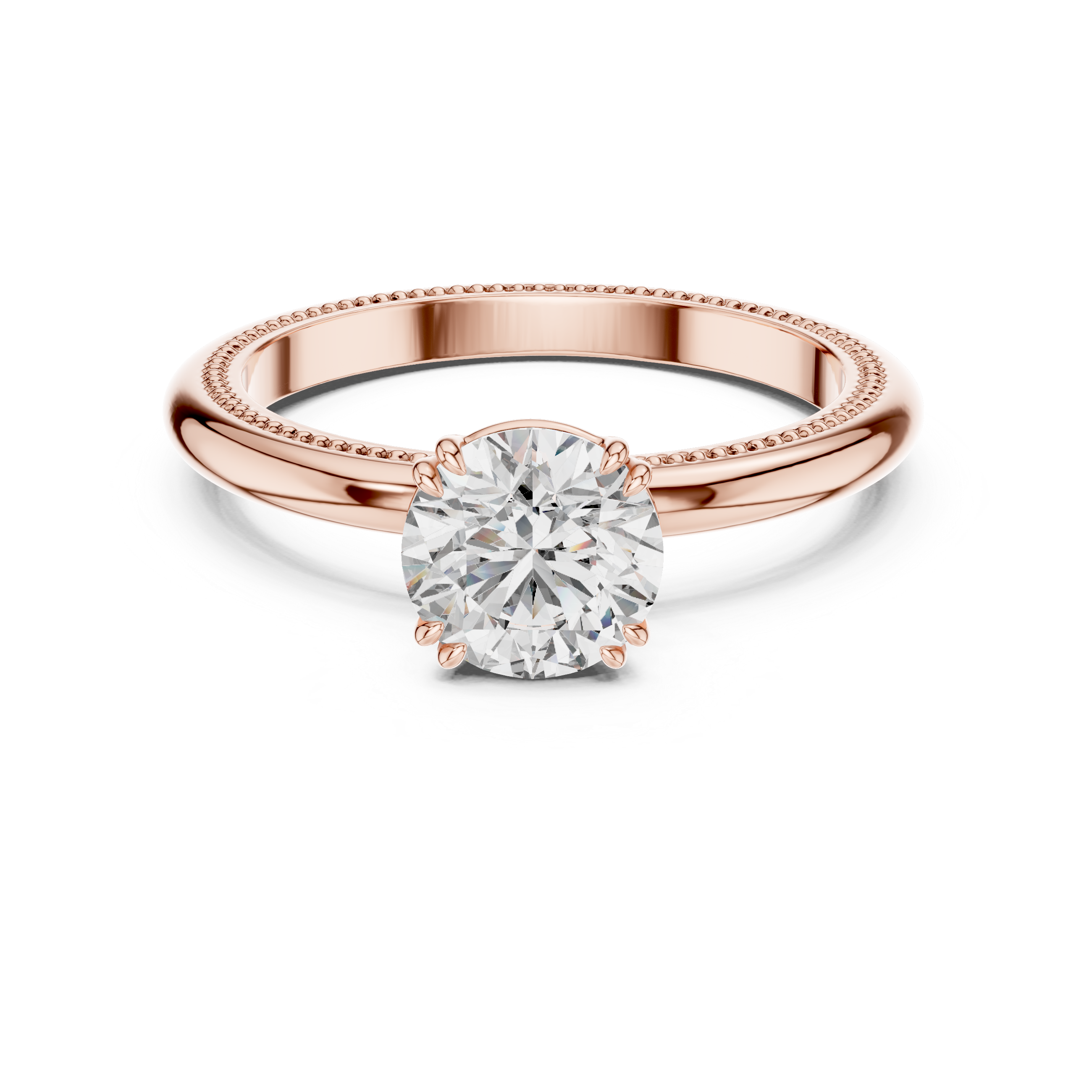 Luxury Round Solitaire Ring for Women