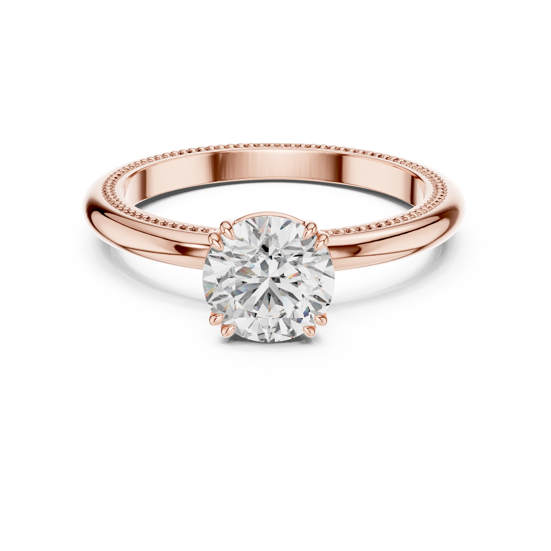Luxury Round Solitaire Ring for Women
