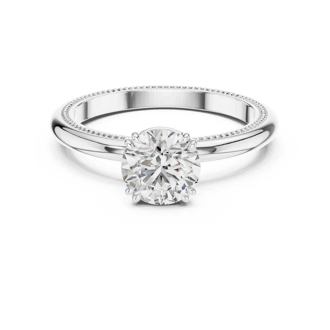 Luxury Round Solitaire Ring for Women