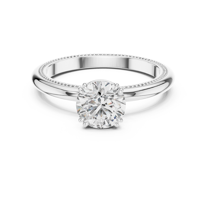 Luxury Round Solitaire Ring for Women