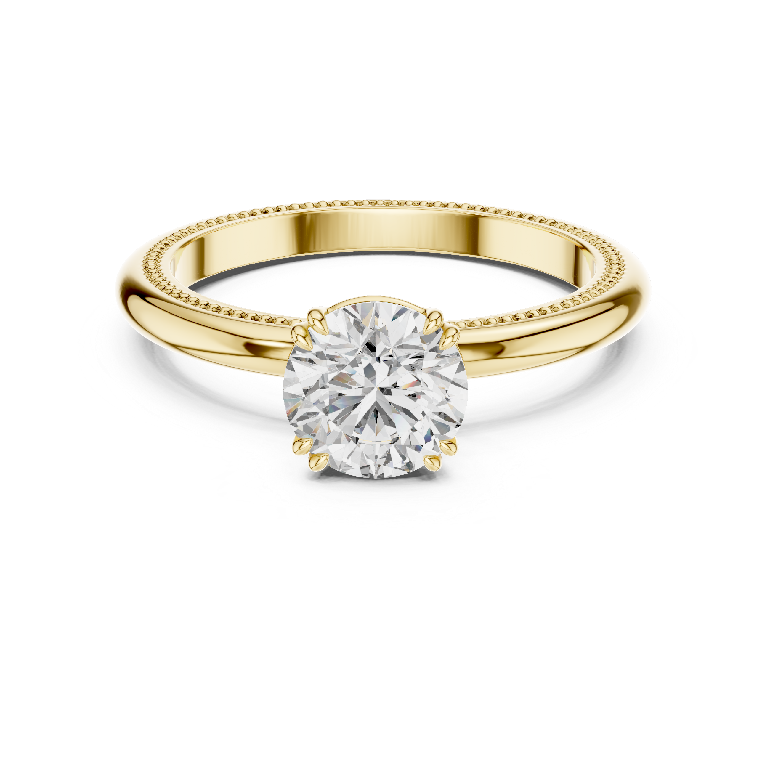 Luxury Round Solitaire Ring for Women