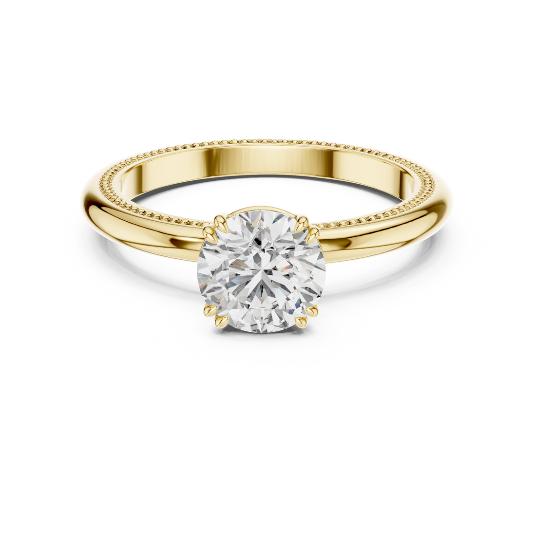 Luxury Round Solitaire Ring for Women