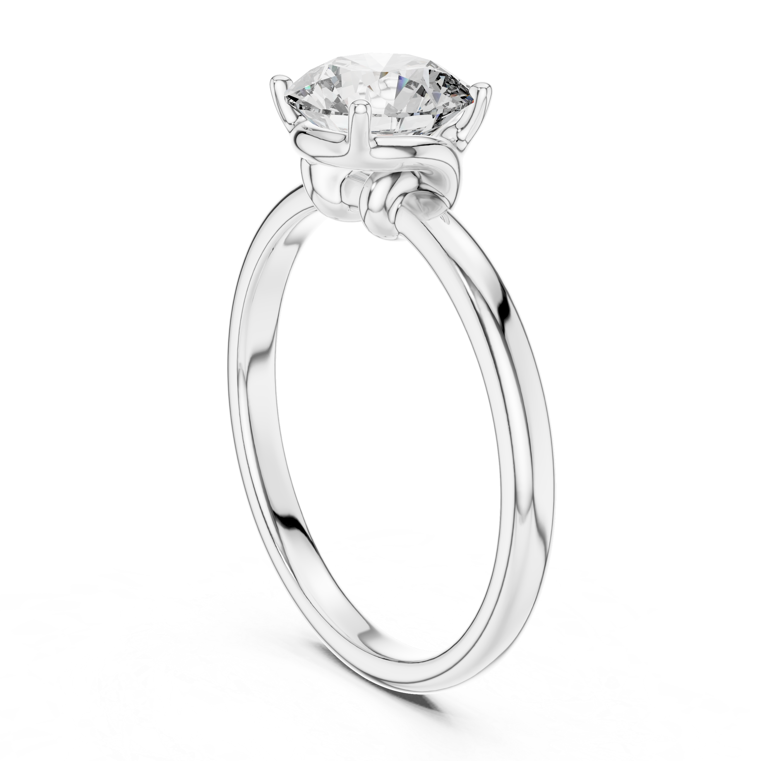 Modern Twist Knot Diamond Ring for Women
