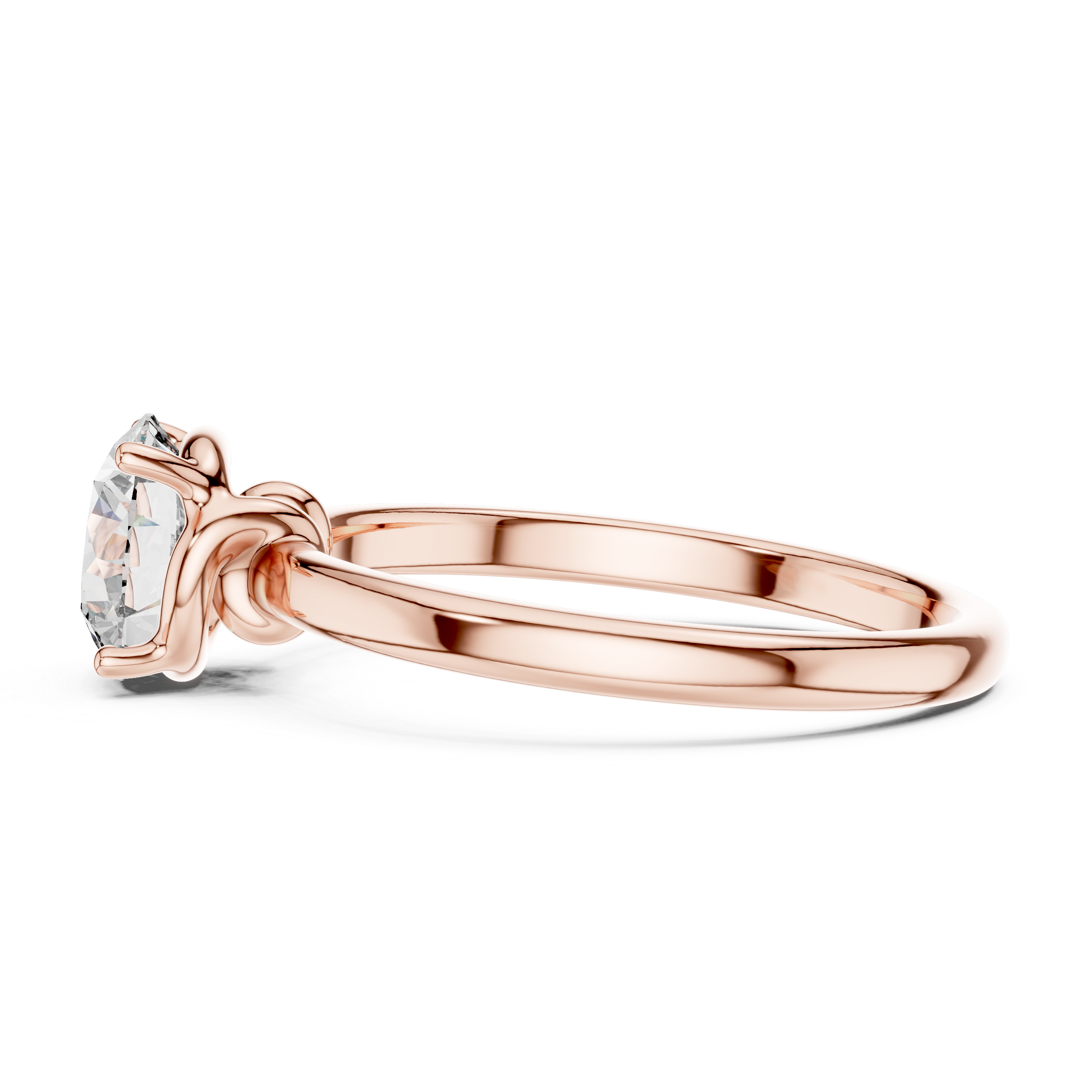 Modern Twist Knot Diamond Ring for Women
