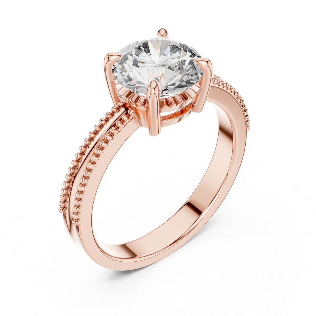 Elegant Solitaire 2 Ct Round Diamond Ring - Perfect Engagement Gift