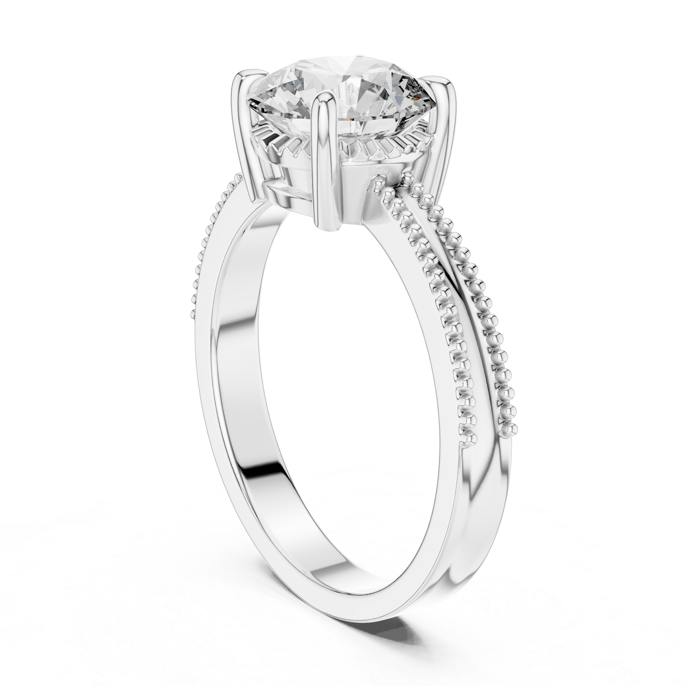Elegant Solitaire 2 Ct Round Diamond Ring - Perfect Engagement Gift