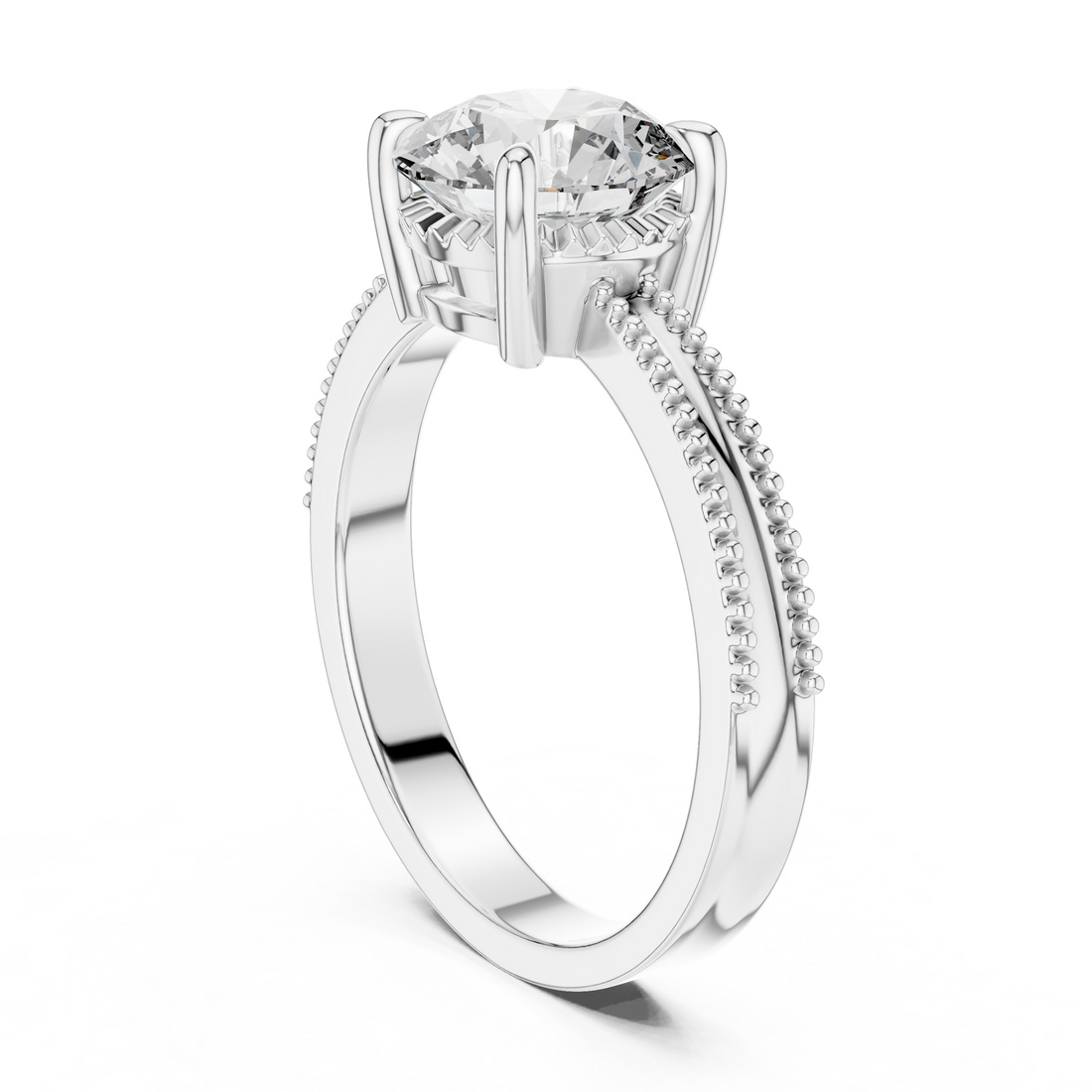 Elegant Solitaire 2 Ct Round Diamond Ring - Perfect Engagement Gift