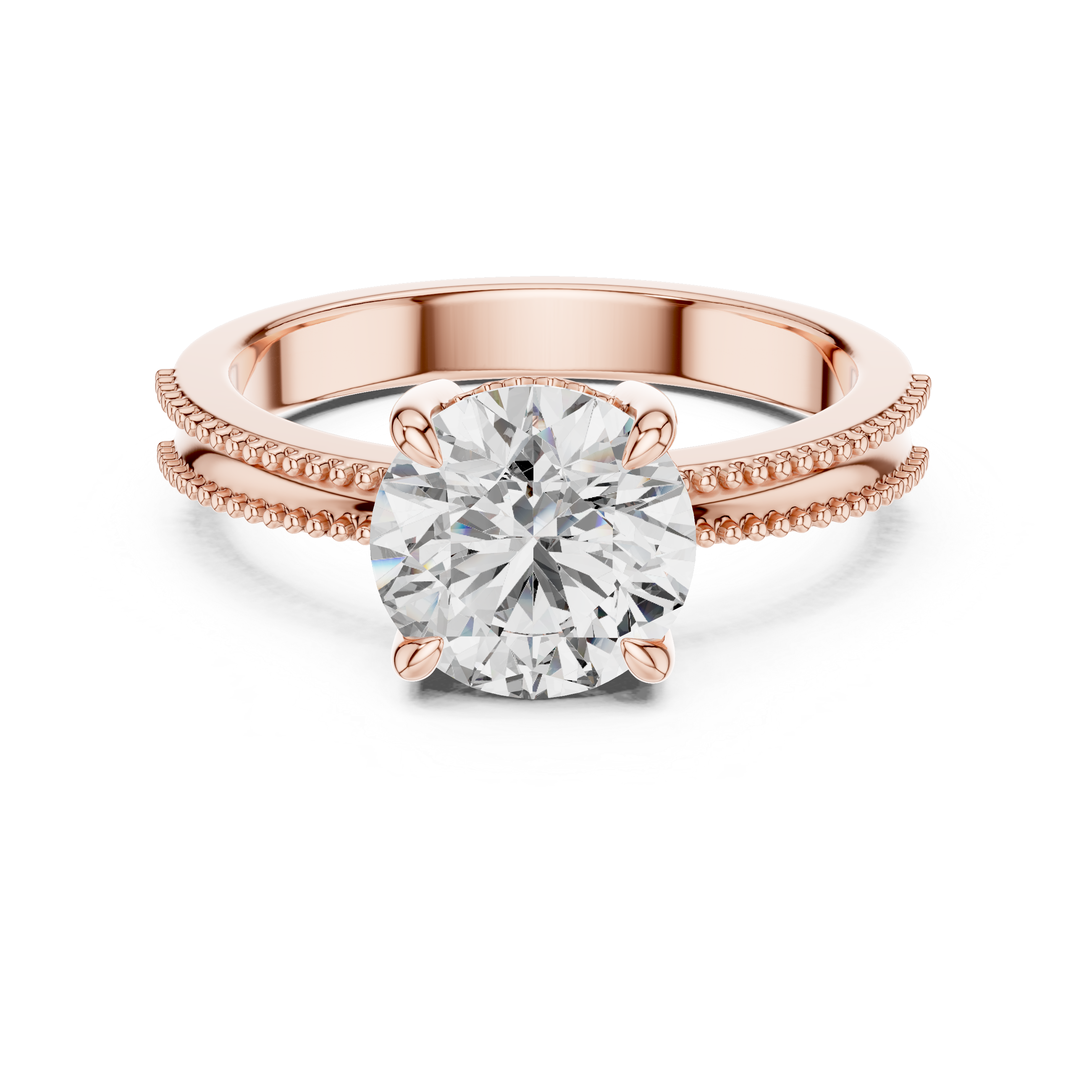 Elegant Solitaire 2 Ct Round Diamond Ring - Perfect Engagement Gift