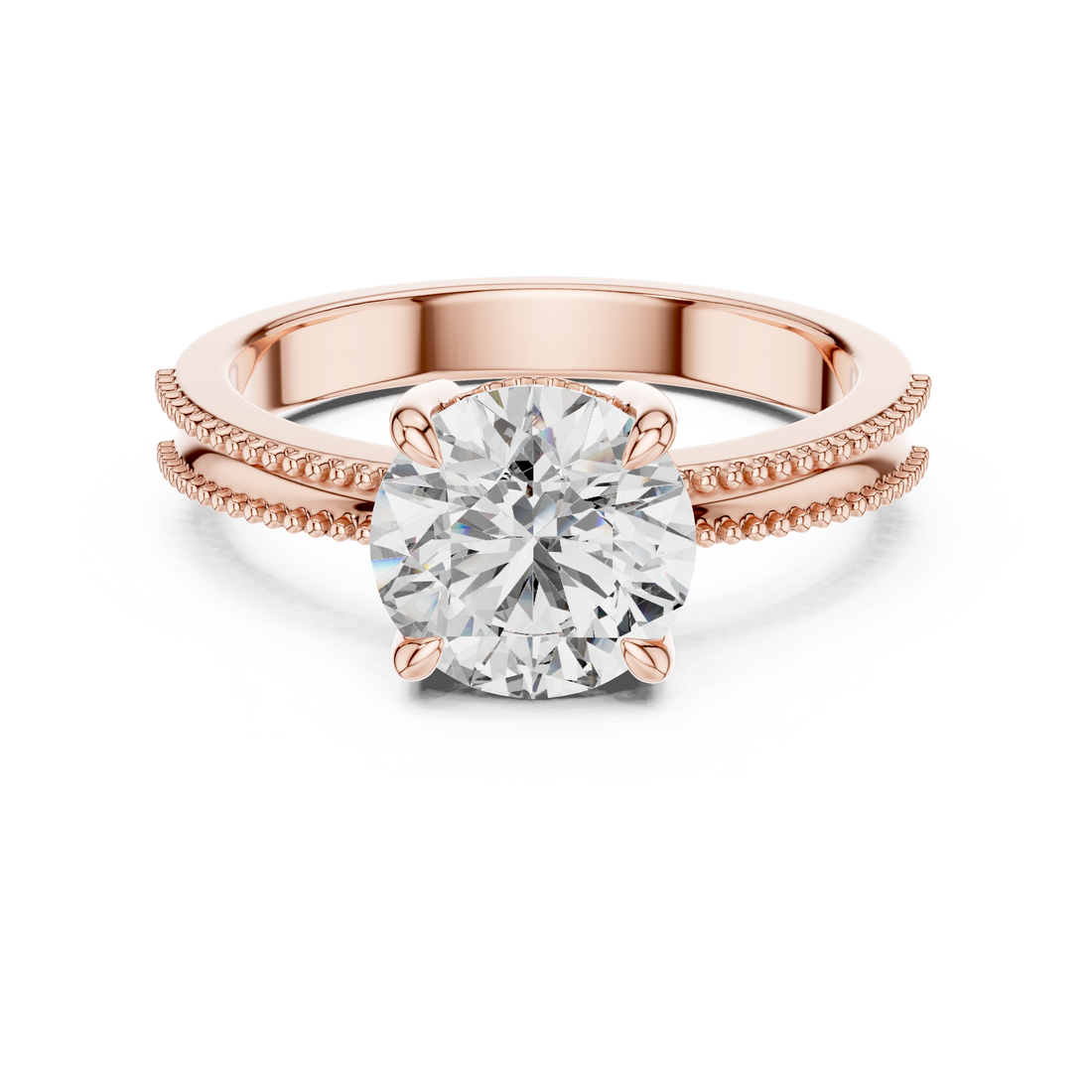 Elegant Solitaire 2 Ct Round Diamond Ring - Perfect Engagement Gift
