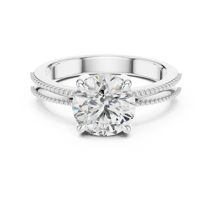 Elegant Solitaire 2 Ct Round Diamond Ring - Perfect Engagement Gift