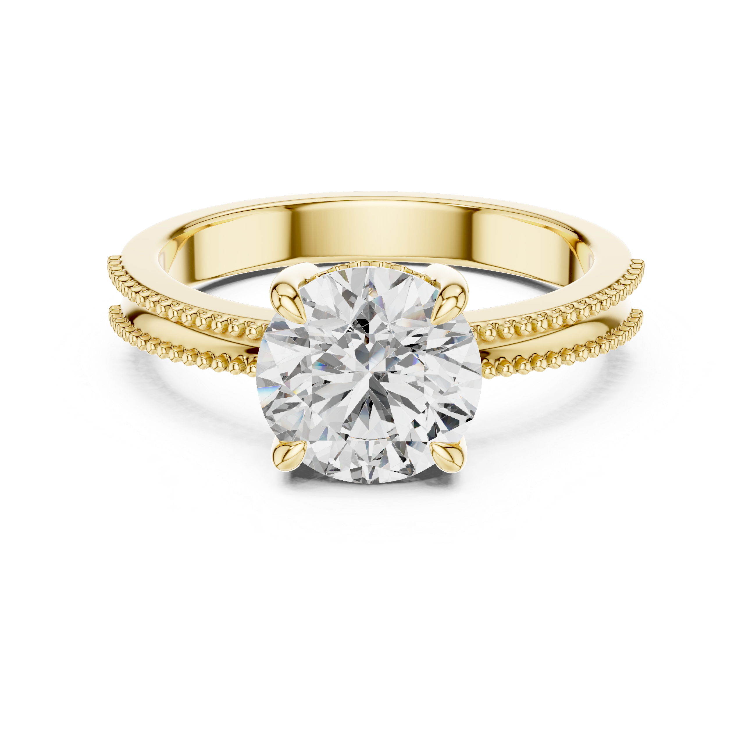 Elegant Solitaire 2 Ct Round Diamond Ring - Perfect Engagement Gift