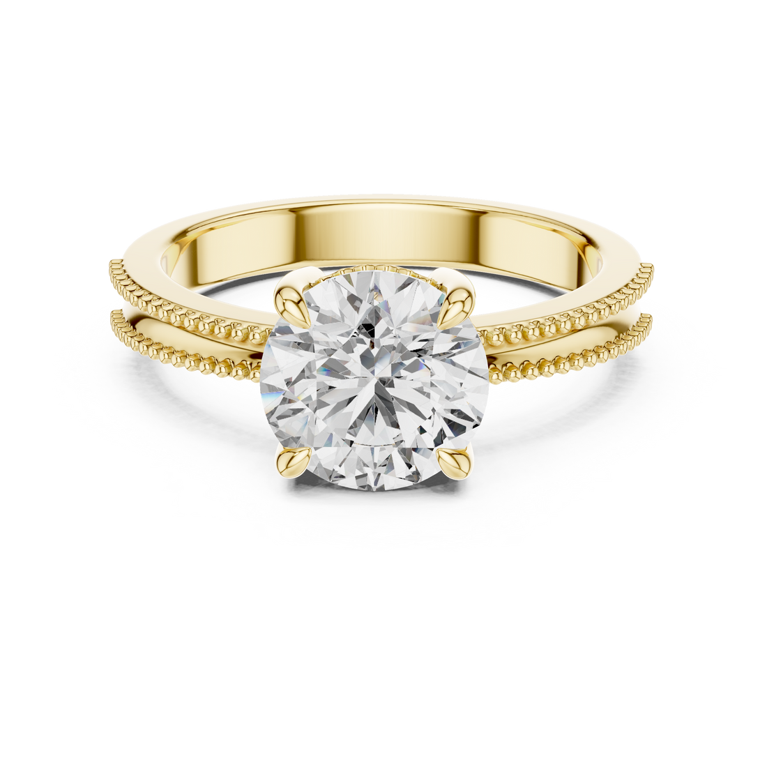 Elegant Solitaire 2 Ct Round Diamond Ring - Perfect Engagement Gift