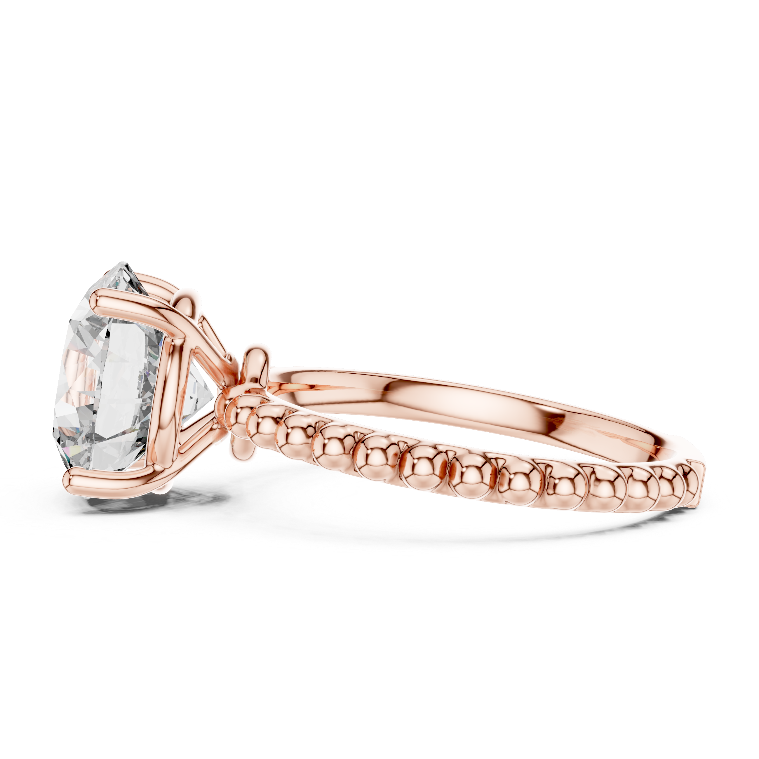 Minimalist Round Diamond Solitaire Ring