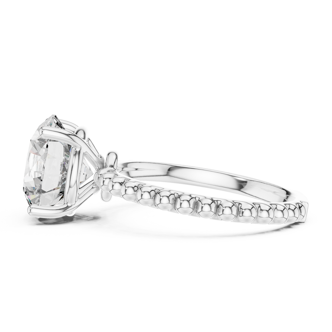 Minimalist Round Diamond Solitaire Ring