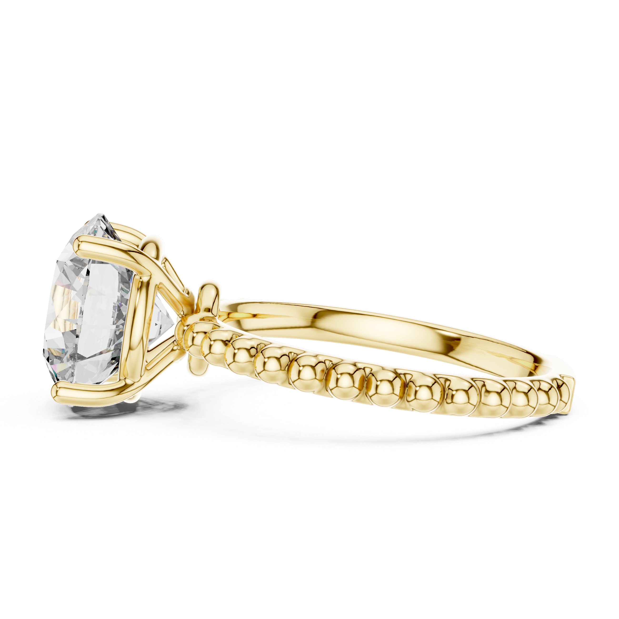 Minimalist Round Diamond Solitaire Ring