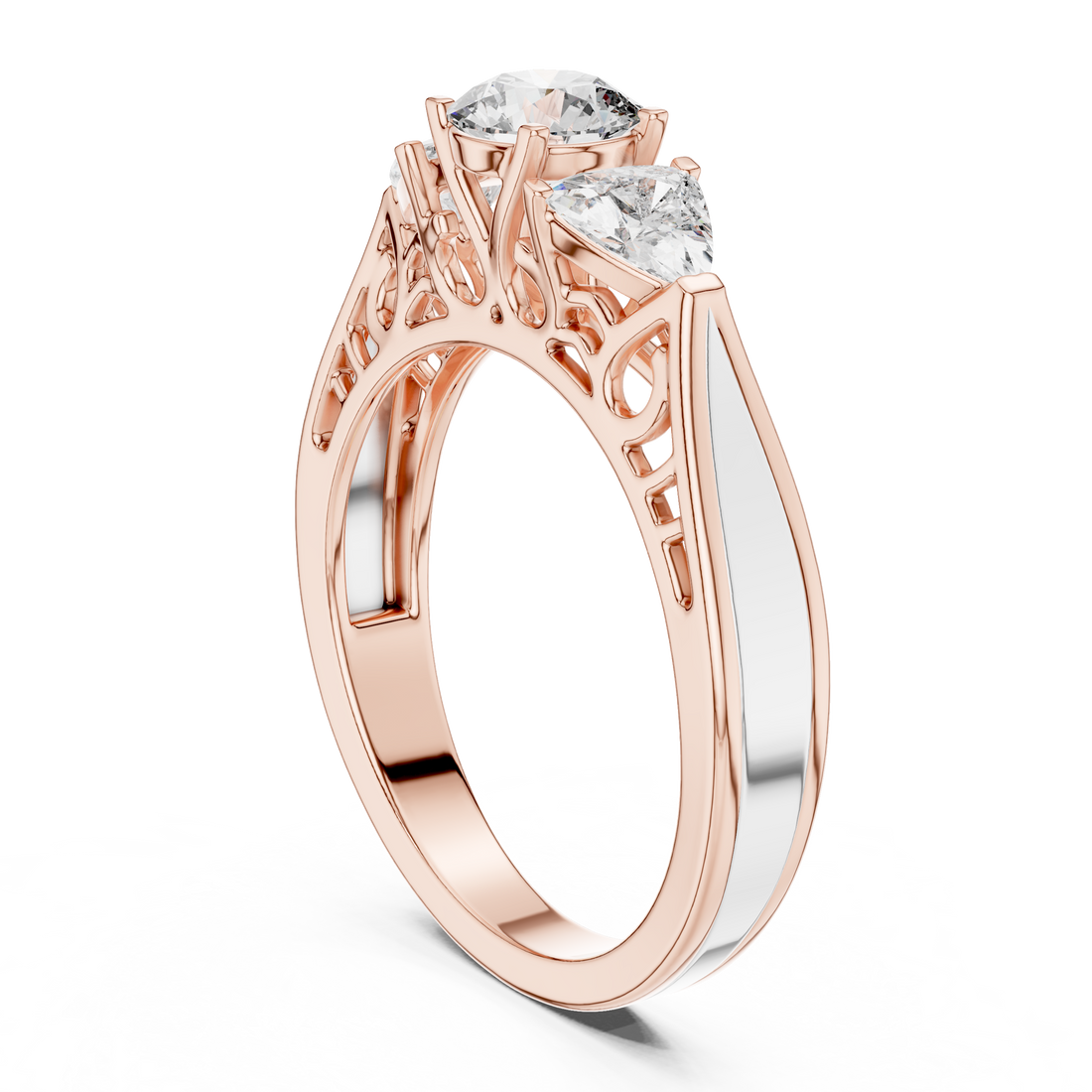 Premium Triple Diamond Ring for Engagement