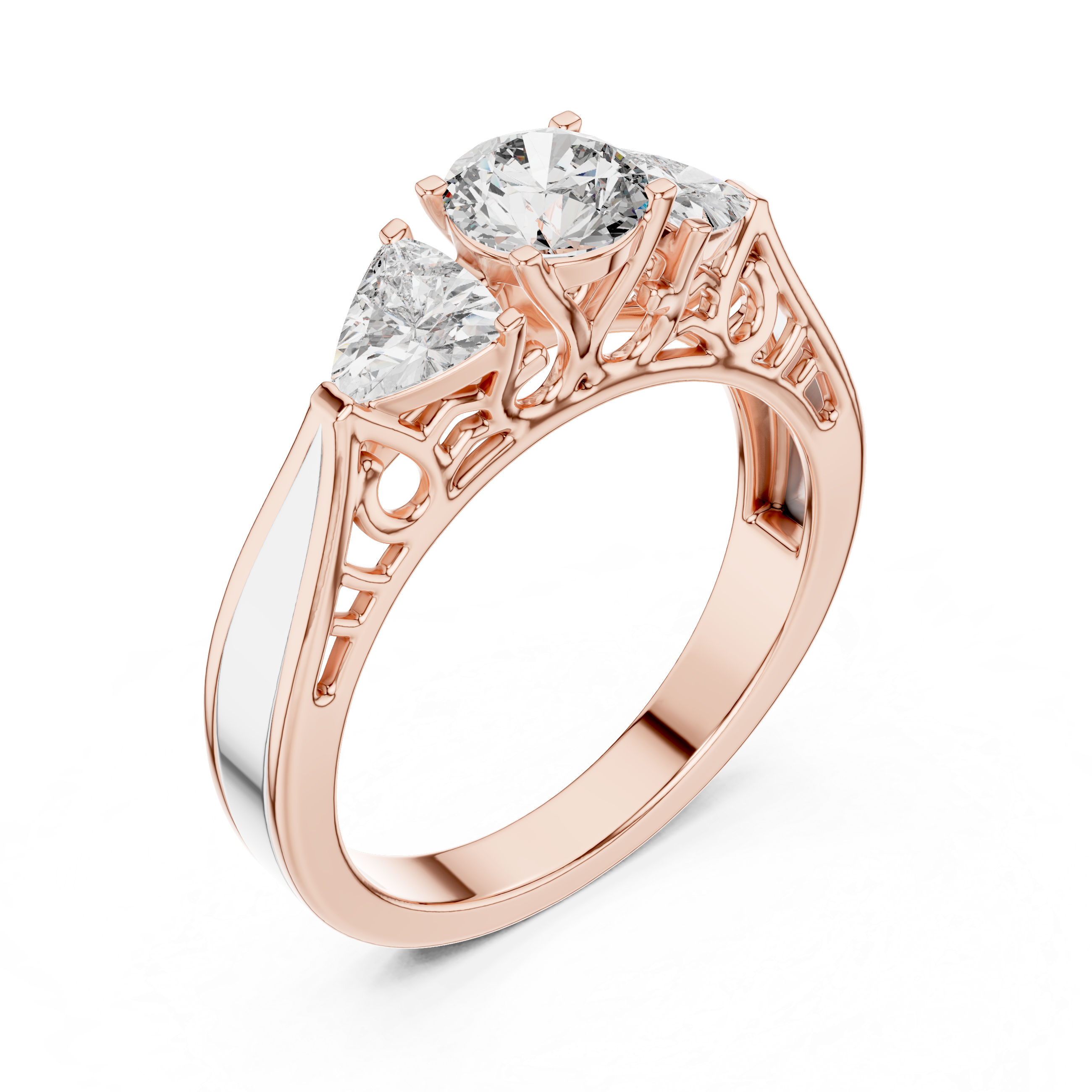 Premium Triple Diamond Ring for Engagement