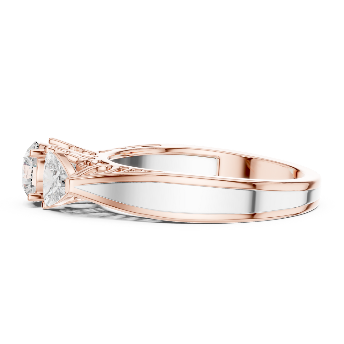 Premium Triple Diamond Ring for Engagement