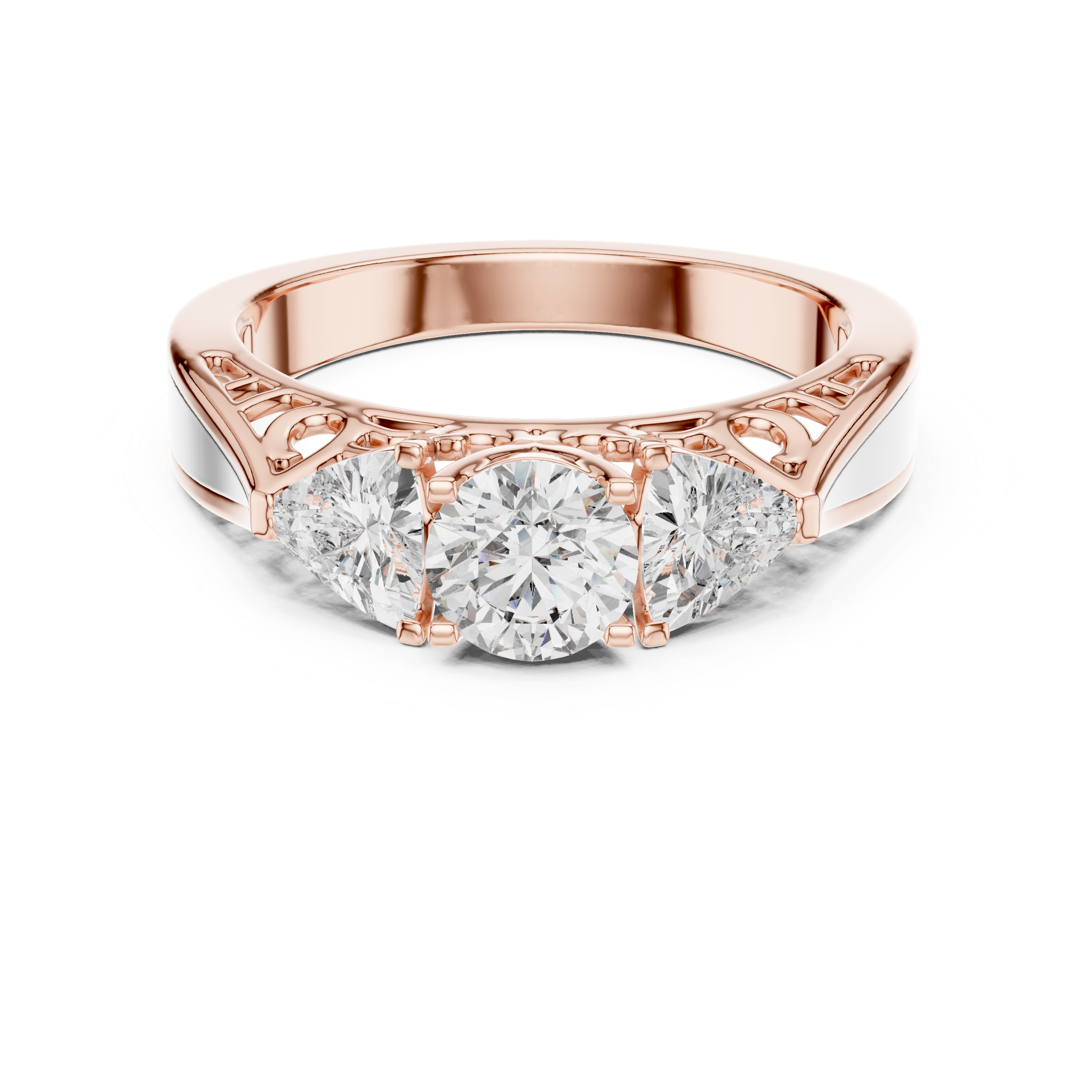 Premium Triple Diamond Ring for Engagement