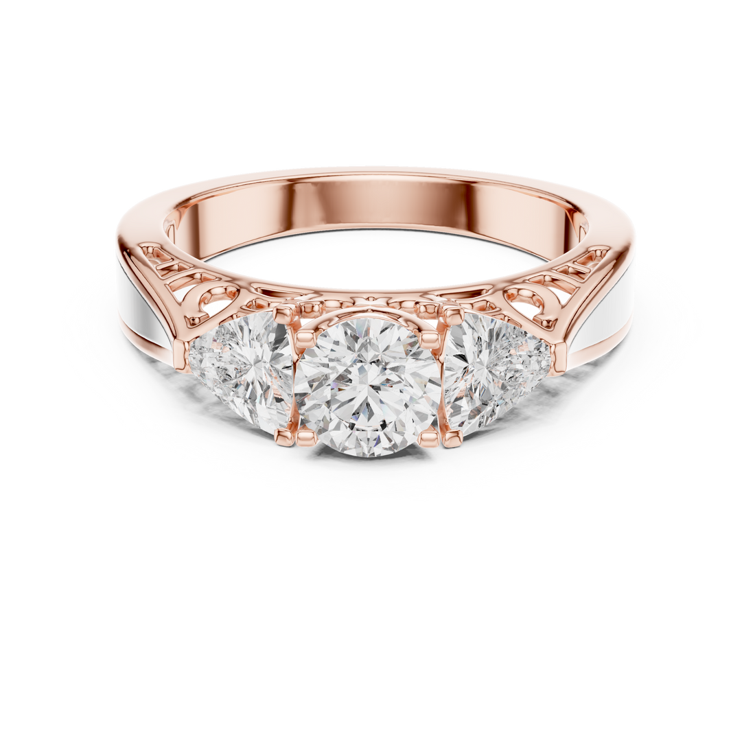 Premium Triple Diamond Ring for Engagement
