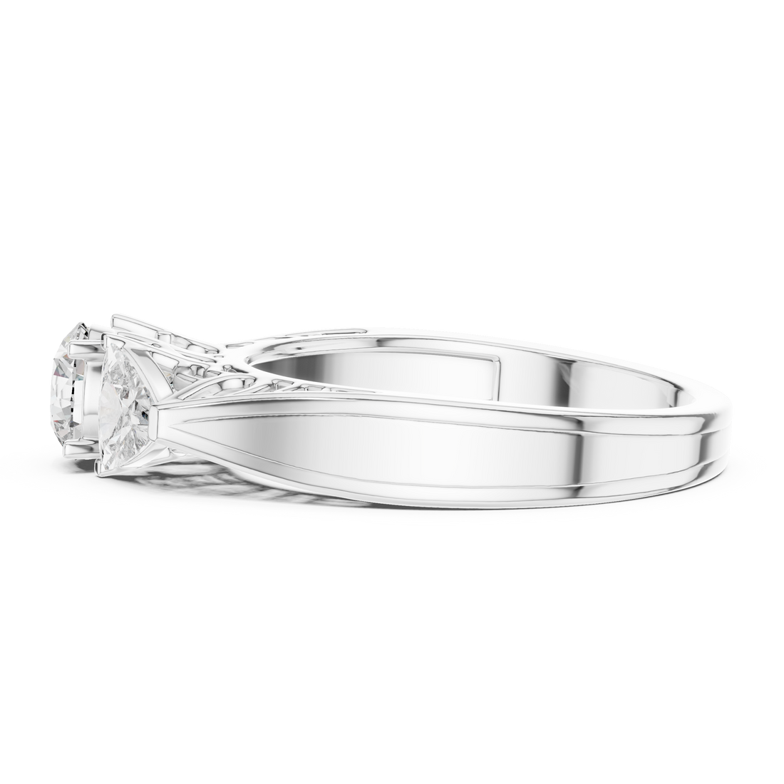 Premium Triple Diamond Ring for Engagement