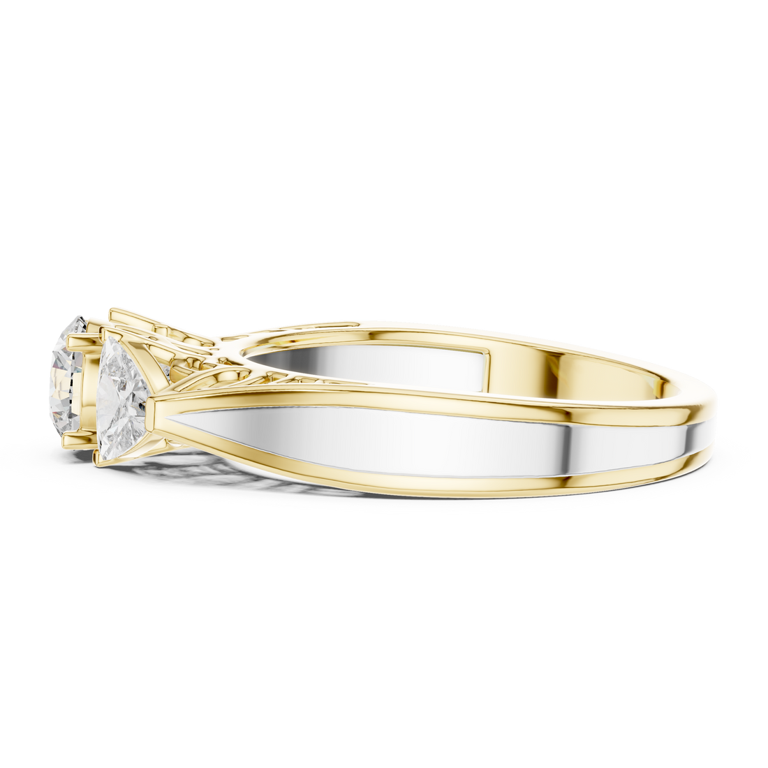Premium Triple Diamond Ring for Engagement