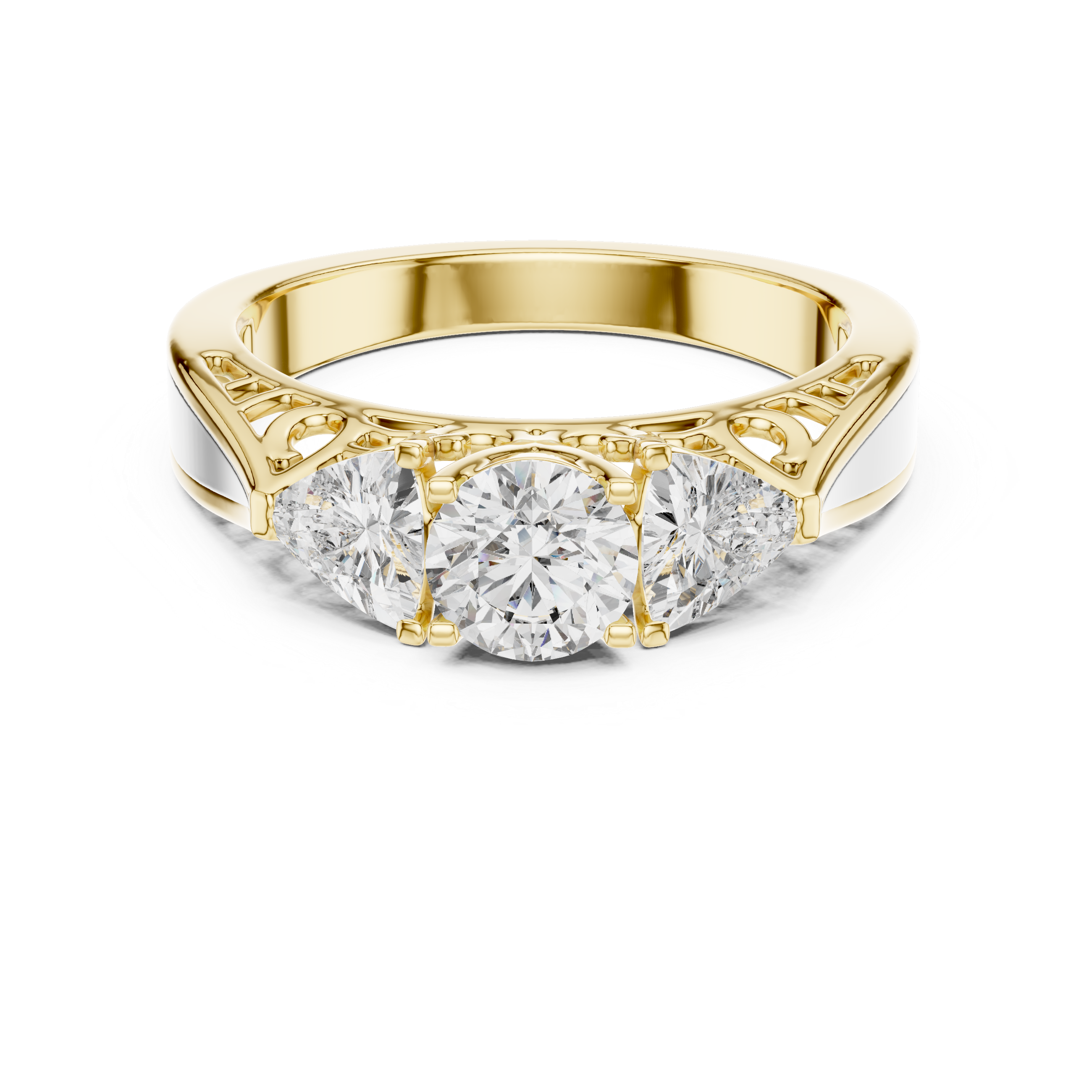 Premium Triple Diamond Ring for Engagement