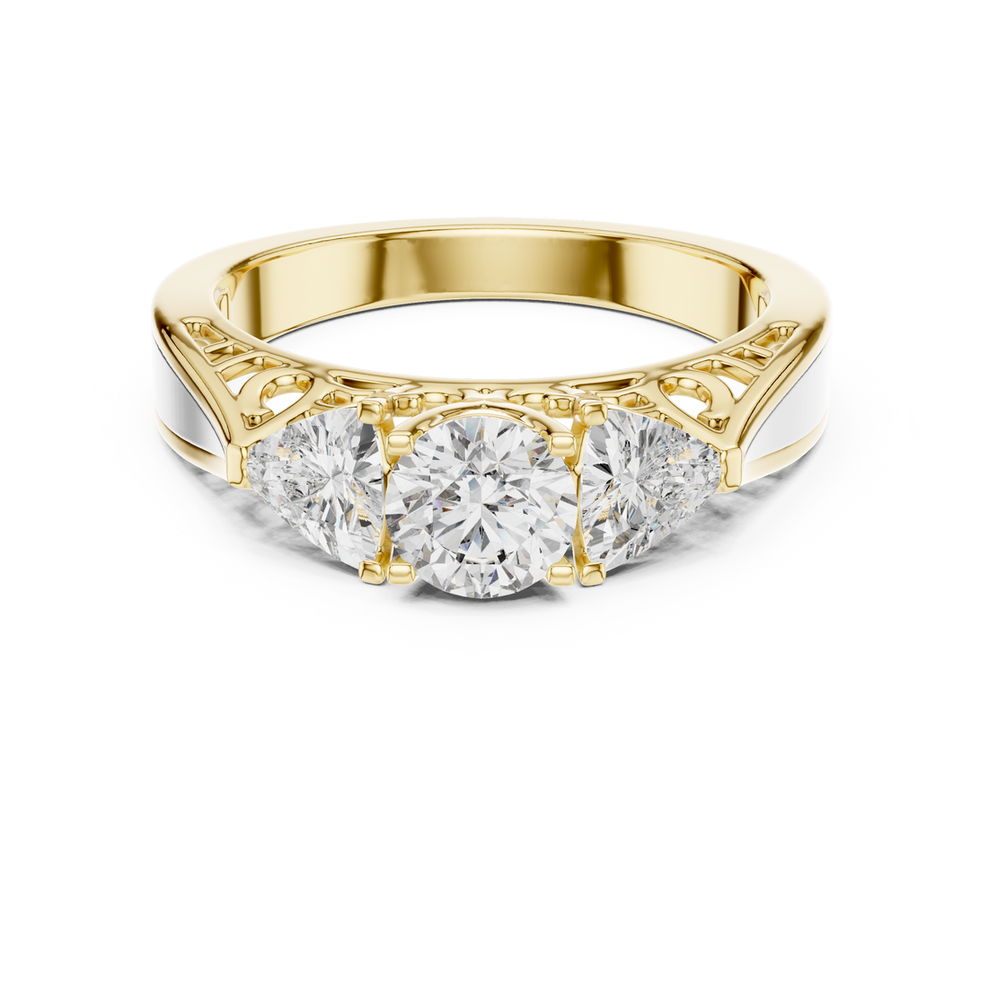 Premium Triple Diamond Ring for Engagement