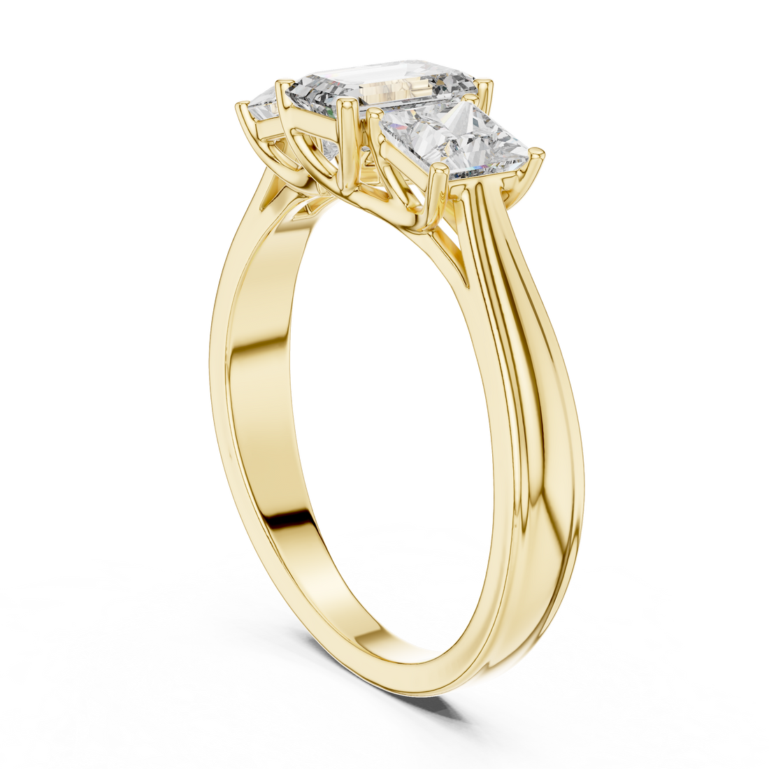 Classic Trilogy Diamond Engagement Ring