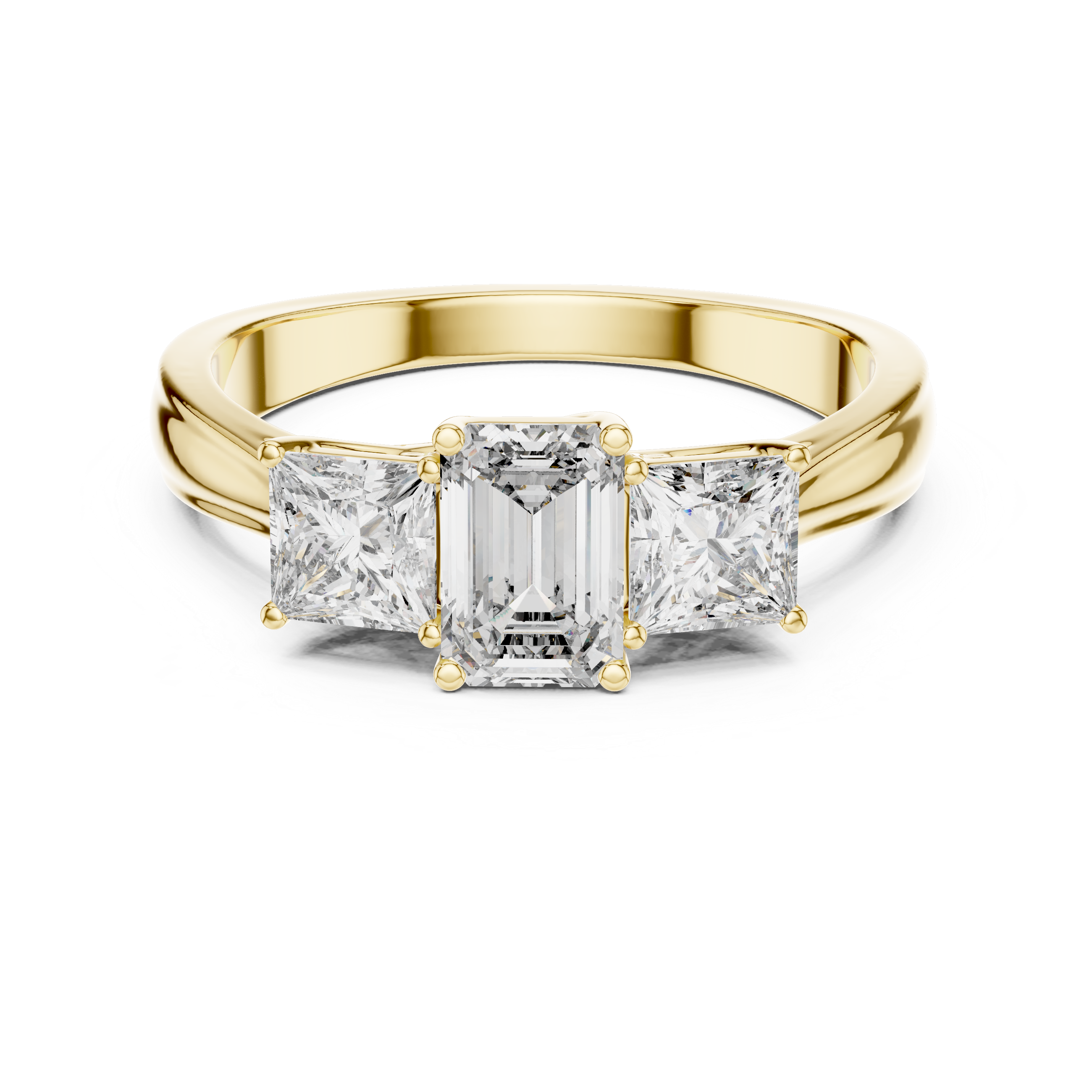 Classic Trilogy Diamond Engagement Ring