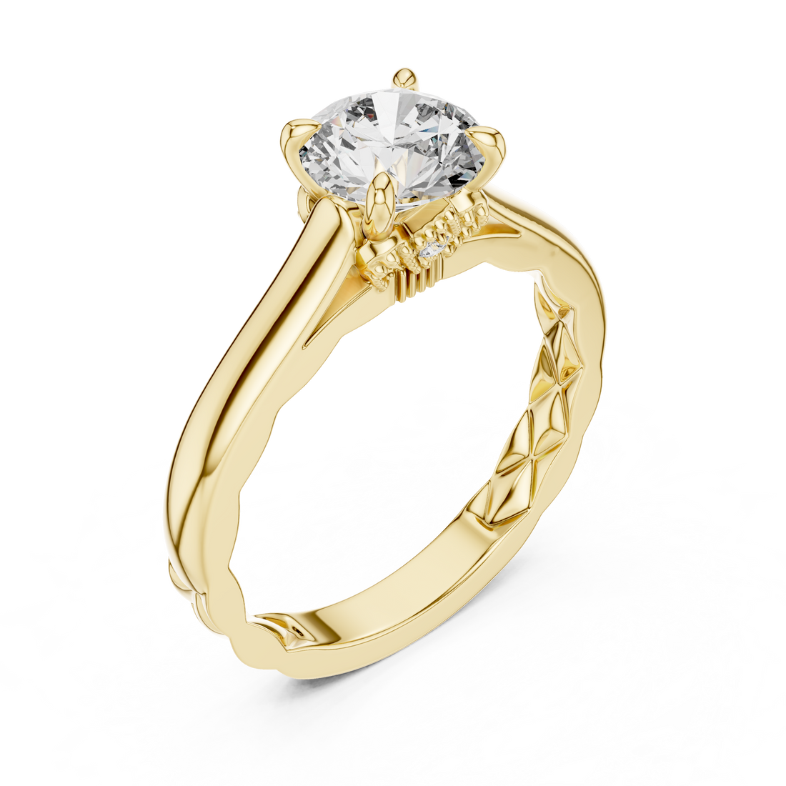Brilliant Cut Diamond Solitaire Ring