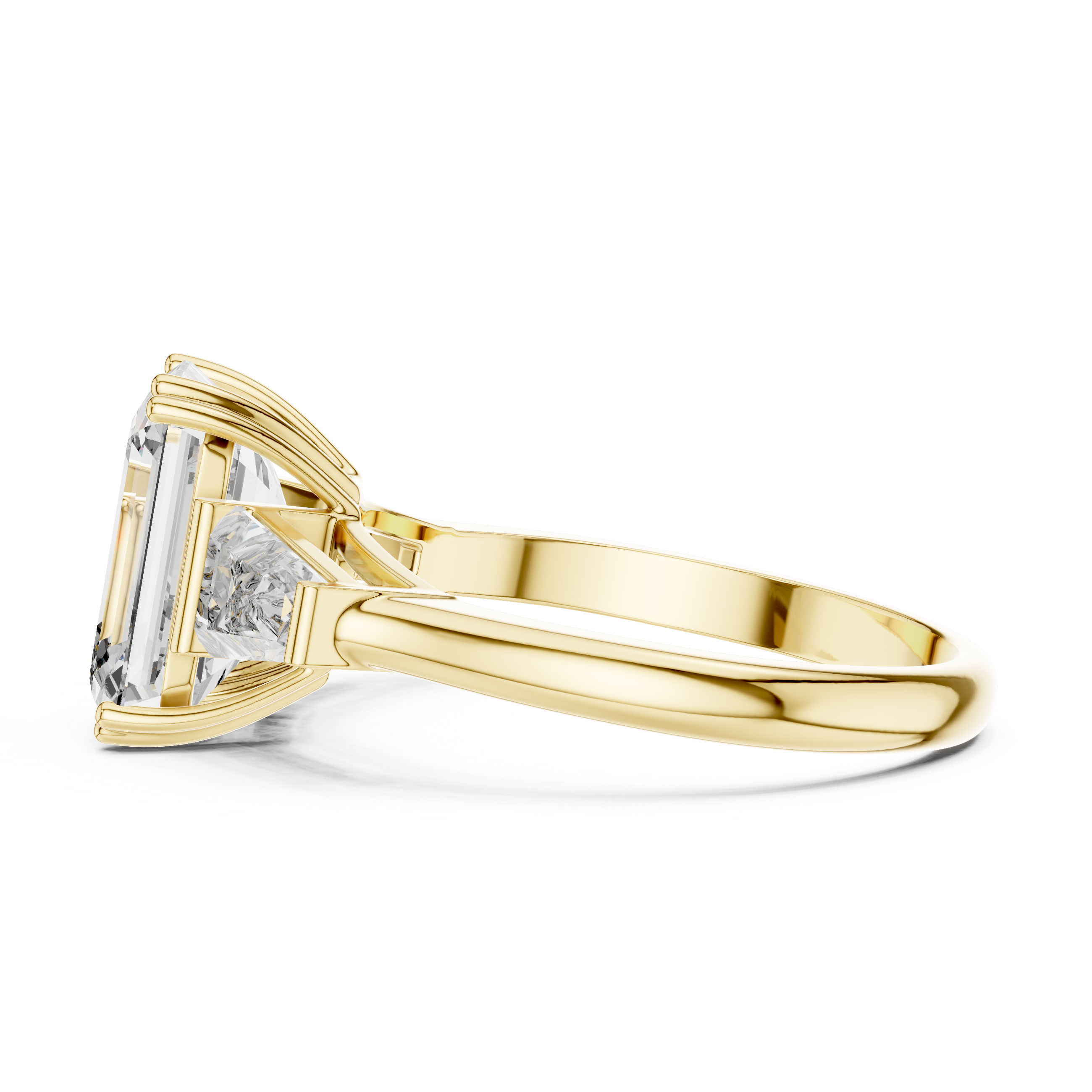 Elegant Three Stone Diamond Ring For Engagement