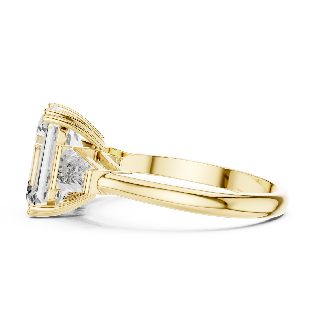 Elegant Three Stone Diamond Ring For Engagement