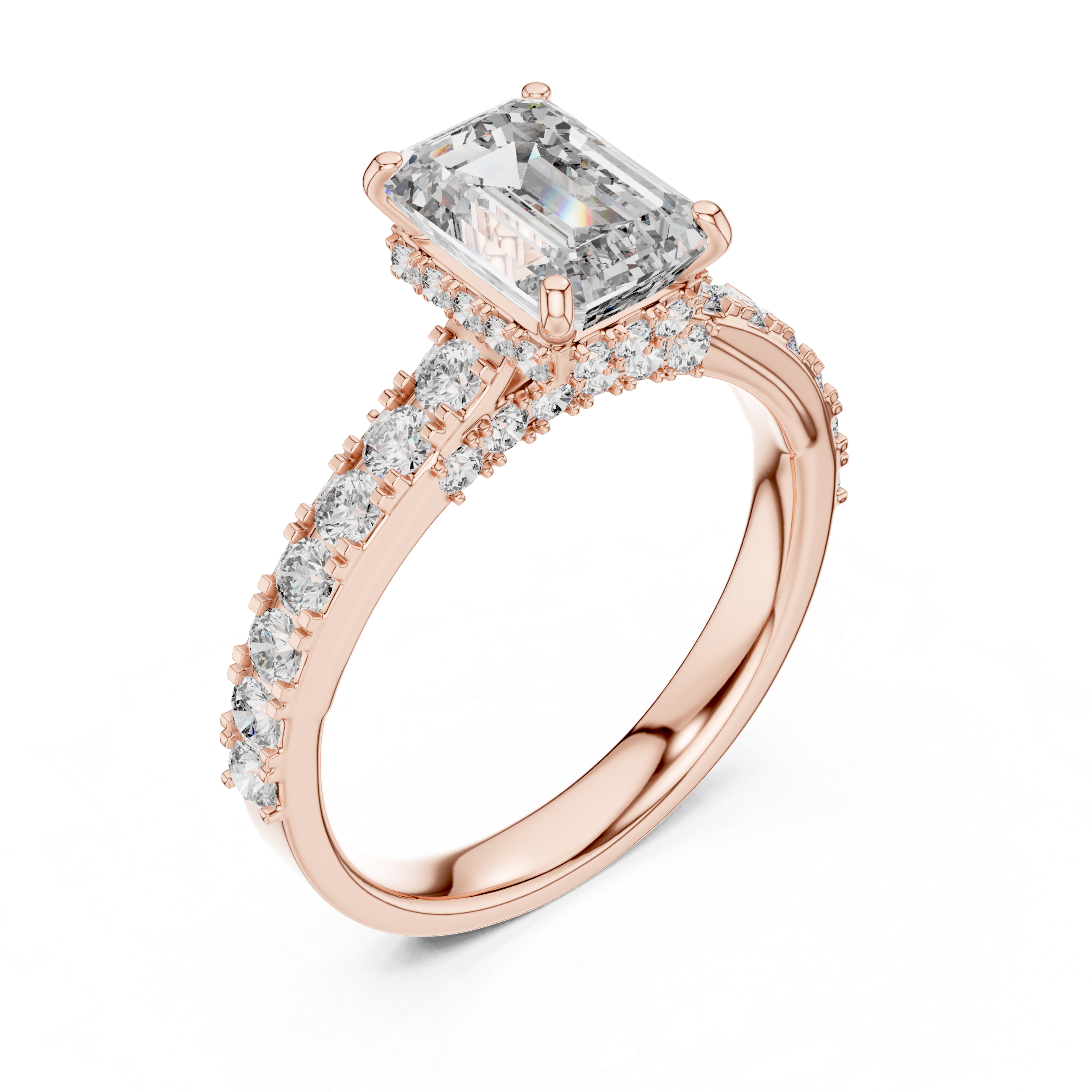 Classic Solitaire Engagement Ring with Sparkling Center Diamond