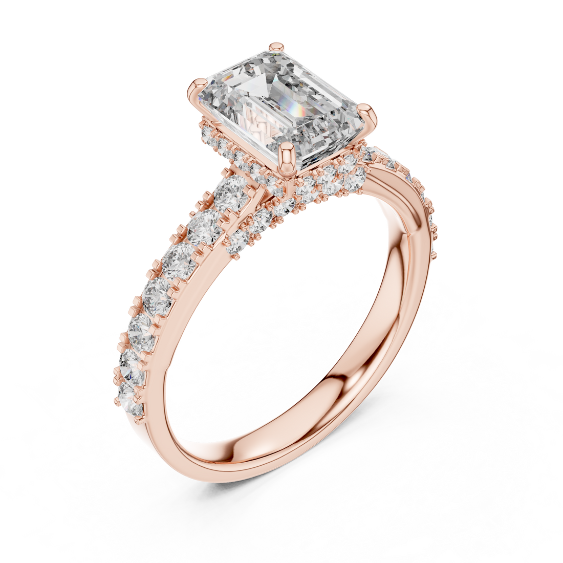 Classic Solitaire Engagement Ring with Sparkling Center Diamond