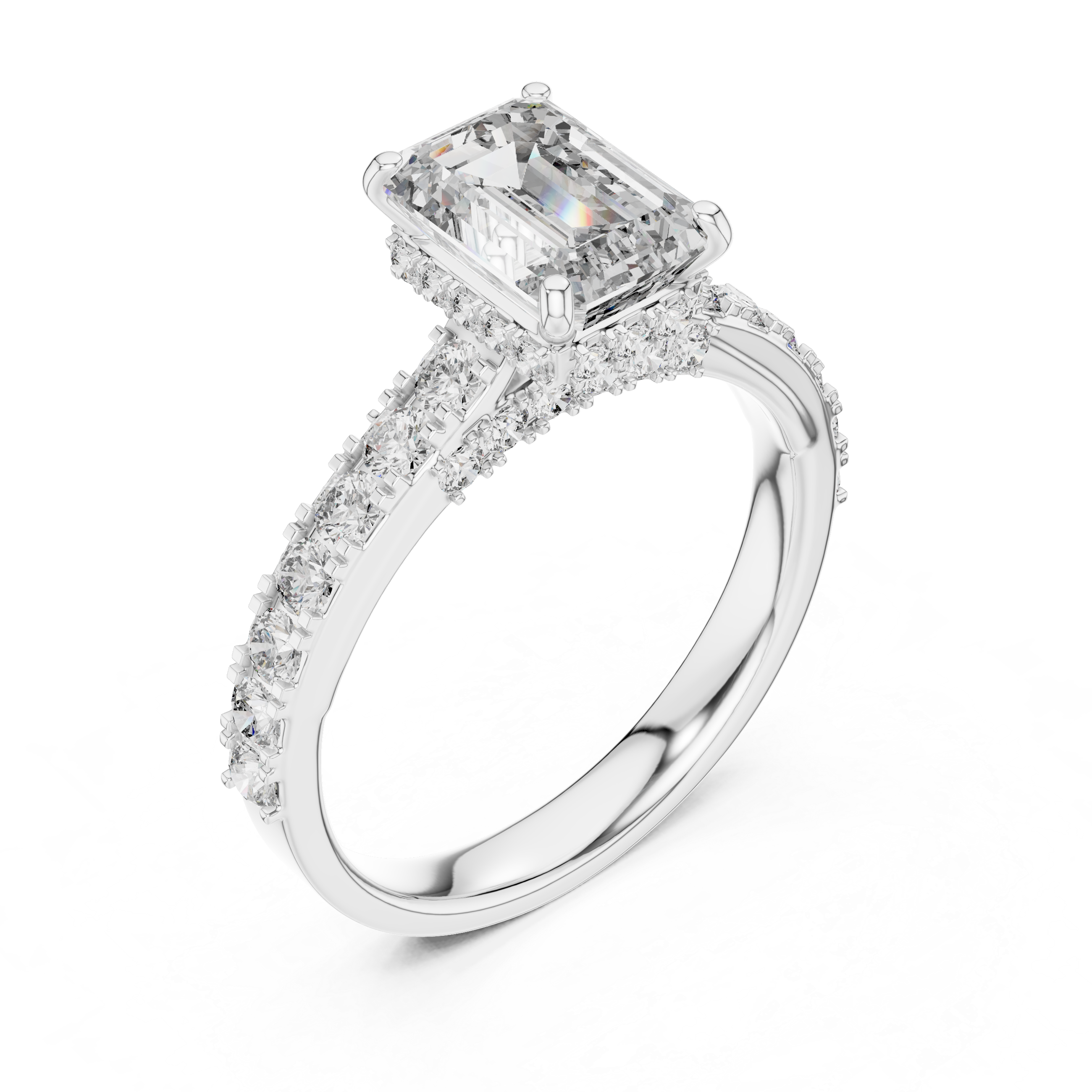 Classic Solitaire Engagement Ring with Sparkling Center Diamond