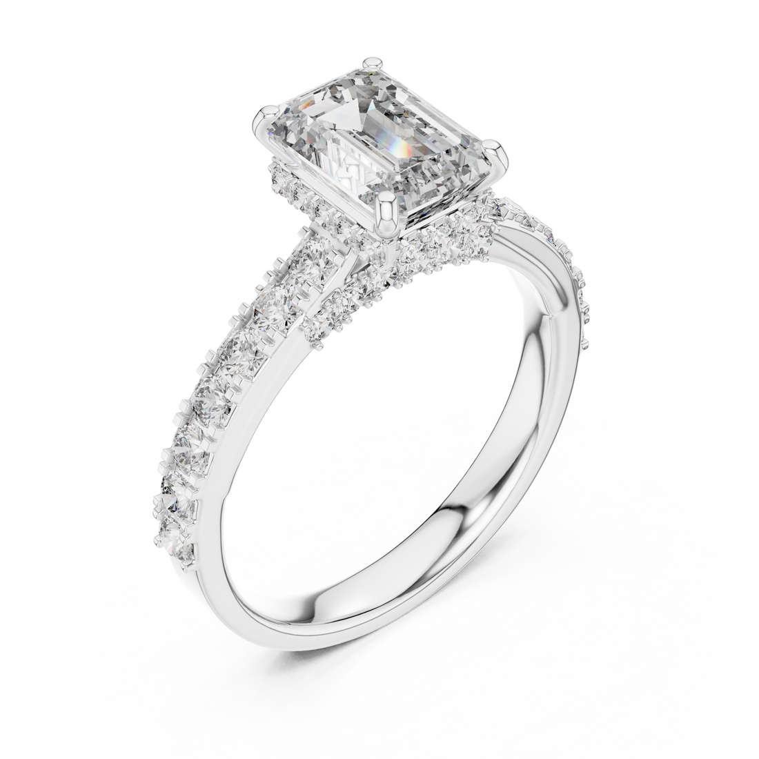 Classic Solitaire Engagement Ring with Sparkling Center Diamond
