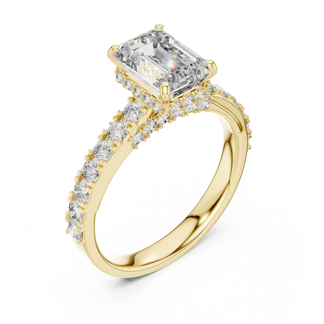 Classic Solitaire Engagement Ring with Sparkling Center Diamond