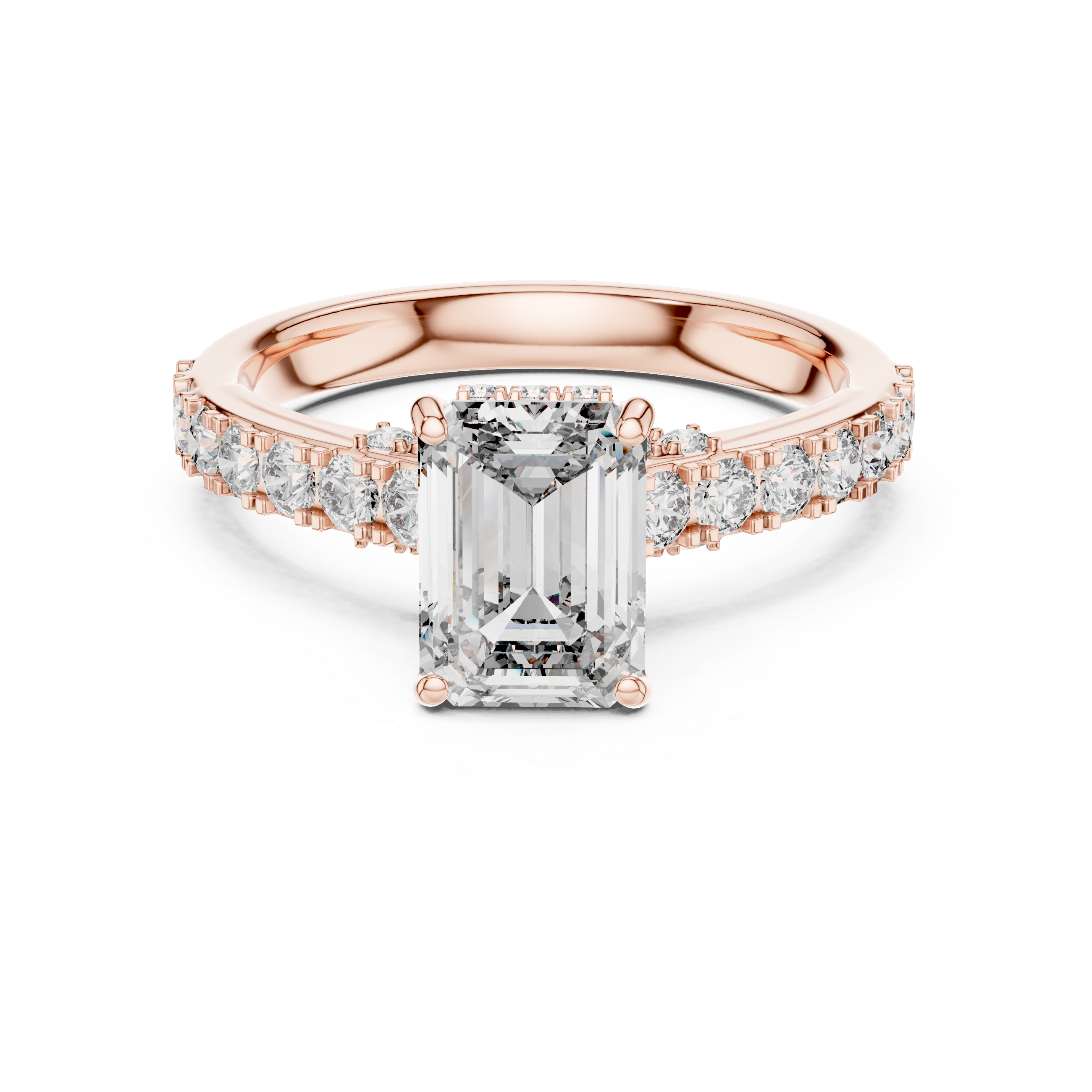 Classic Solitaire Engagement Ring with Sparkling Center Diamond