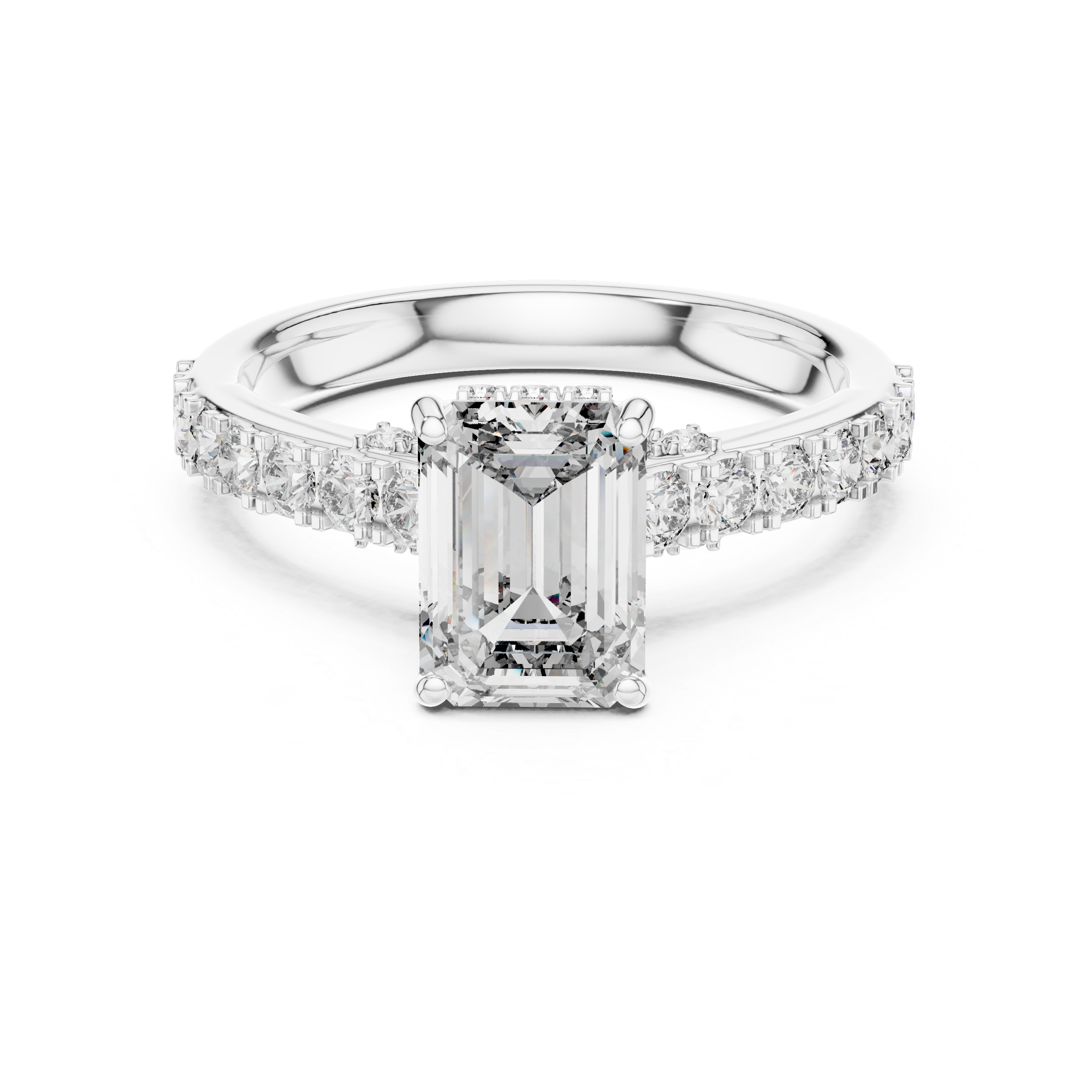Classic Solitaire Engagement Ring with Sparkling Center Diamond