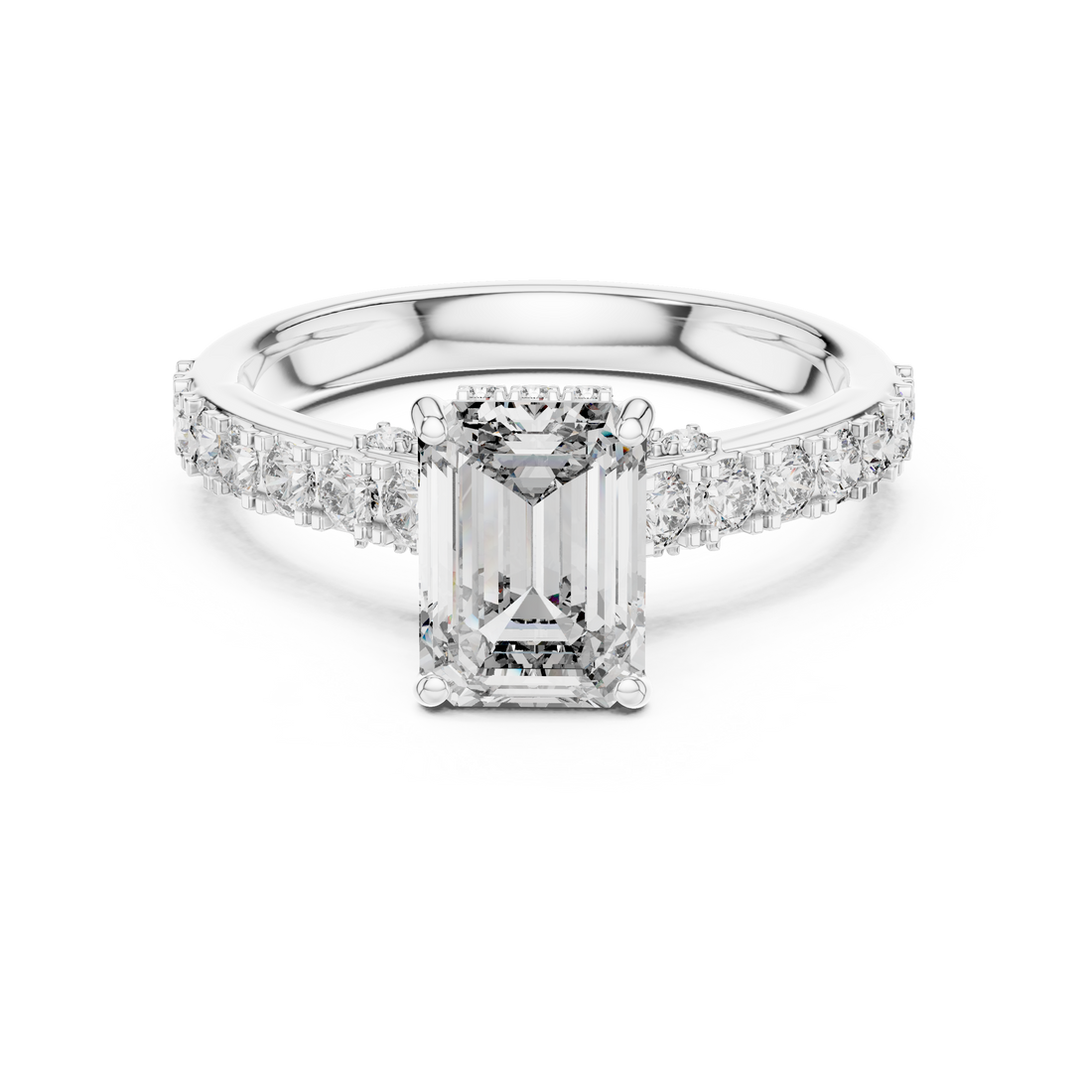 Classic Solitaire Engagement Ring with Sparkling Center Diamond