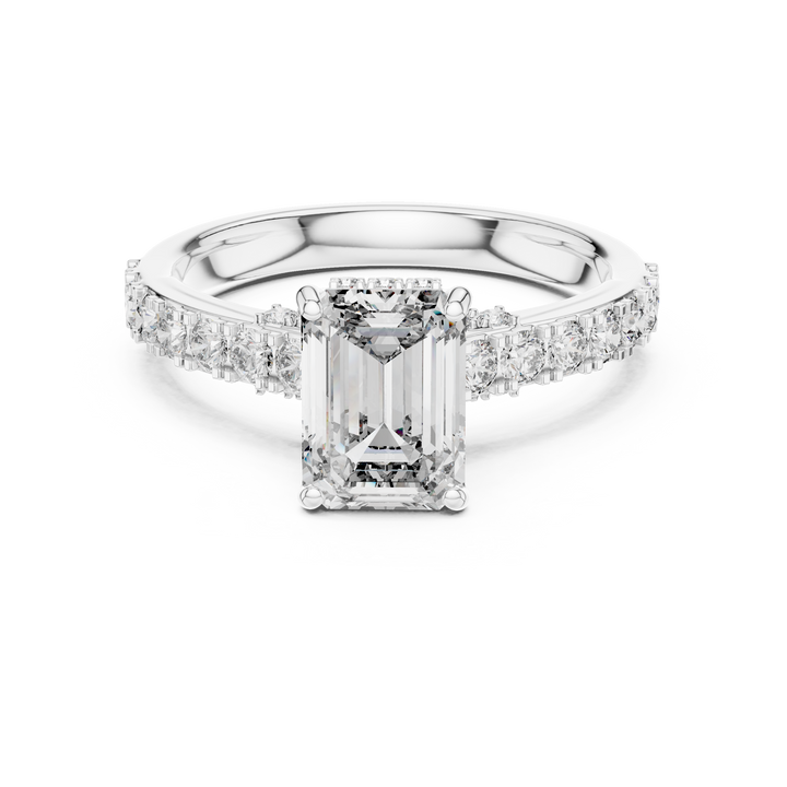 Classic Solitaire Engagement Ring with Sparkling Center Diamond