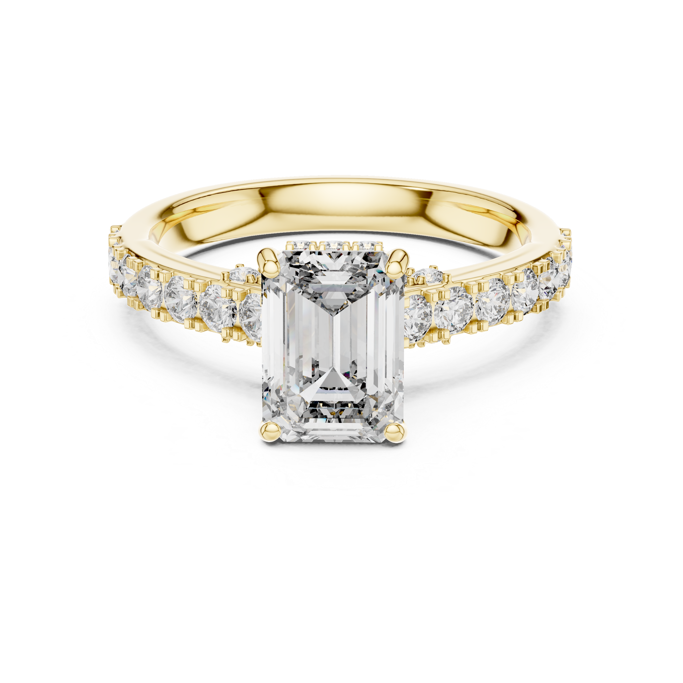 Classic Solitaire Engagement Ring with Sparkling Center Diamond