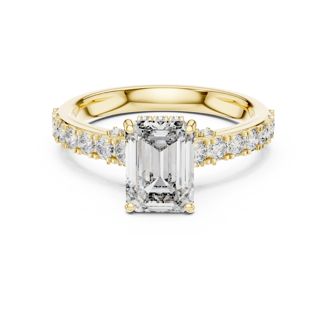 Classic Solitaire Engagement Ring with Sparkling Center Diamond