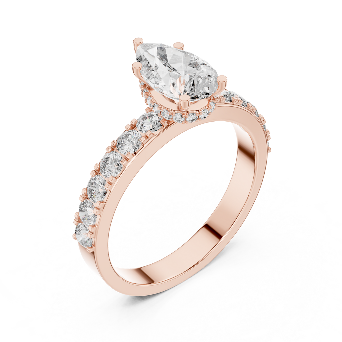 Beautiful Solitaire Ring with Dazzling Diamond Centerpiece