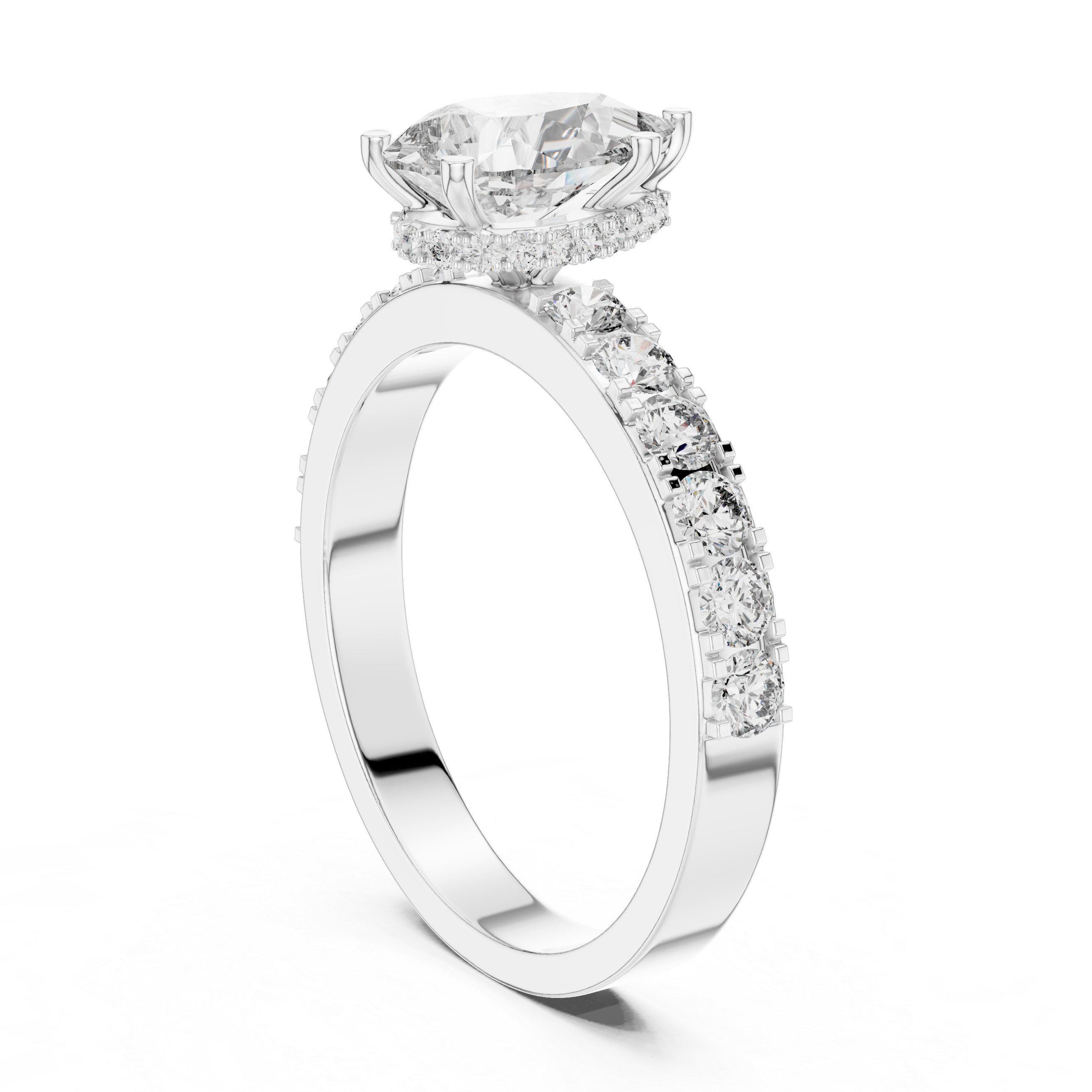 Beautiful Solitaire Ring with Dazzling Diamond Centerpiece