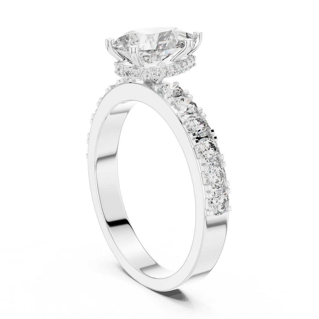 Beautiful Solitaire Ring with Dazzling Diamond Centerpiece